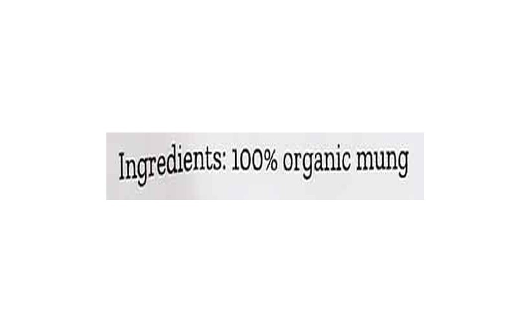 Conscious Food Green Gram Whole Mung Organic   Pack  500 grams